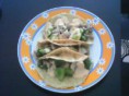 Tacos de carne con salsa de chipotle